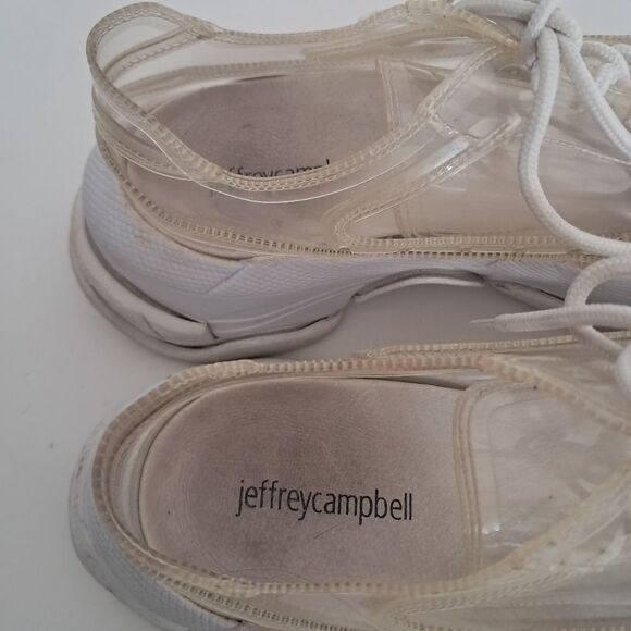 *Final Price* Jeffrey Campbell Sneakers Women's 6.5 Clear Transparent Futuristic - Picture 4 of 9